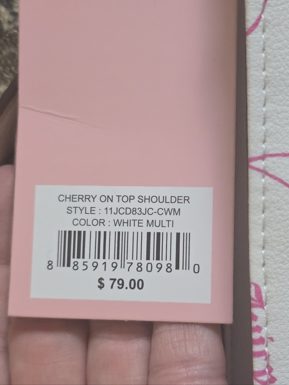 Juicy Couture Cherry on Top Shoulder Bag NWT - Picture 7 of 7